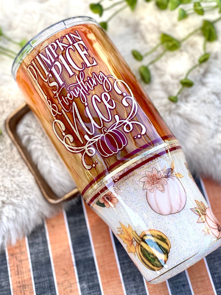 Pumpkin Spice and Everything Nice Bus 30oz Tumbler – 4FIVEshop